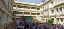 giant screen projector at assembly ground