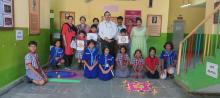 Rangoli competition in Primary Section